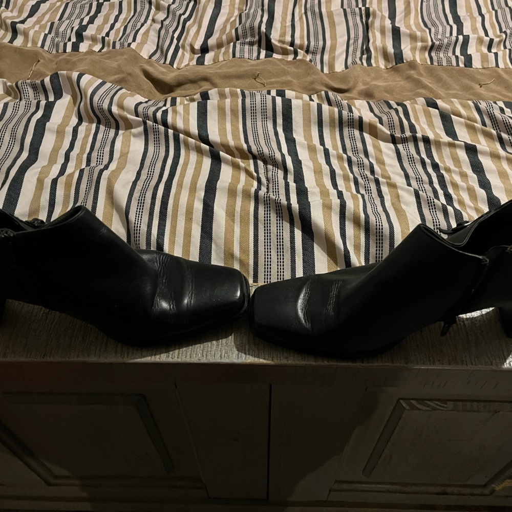 Black Low Top Heels
